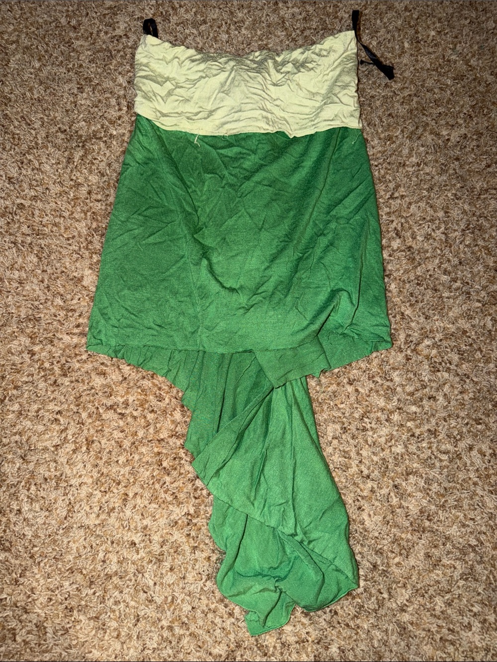 Guess collection Green Draped Strapless Top size XS - Picture 3 of 3